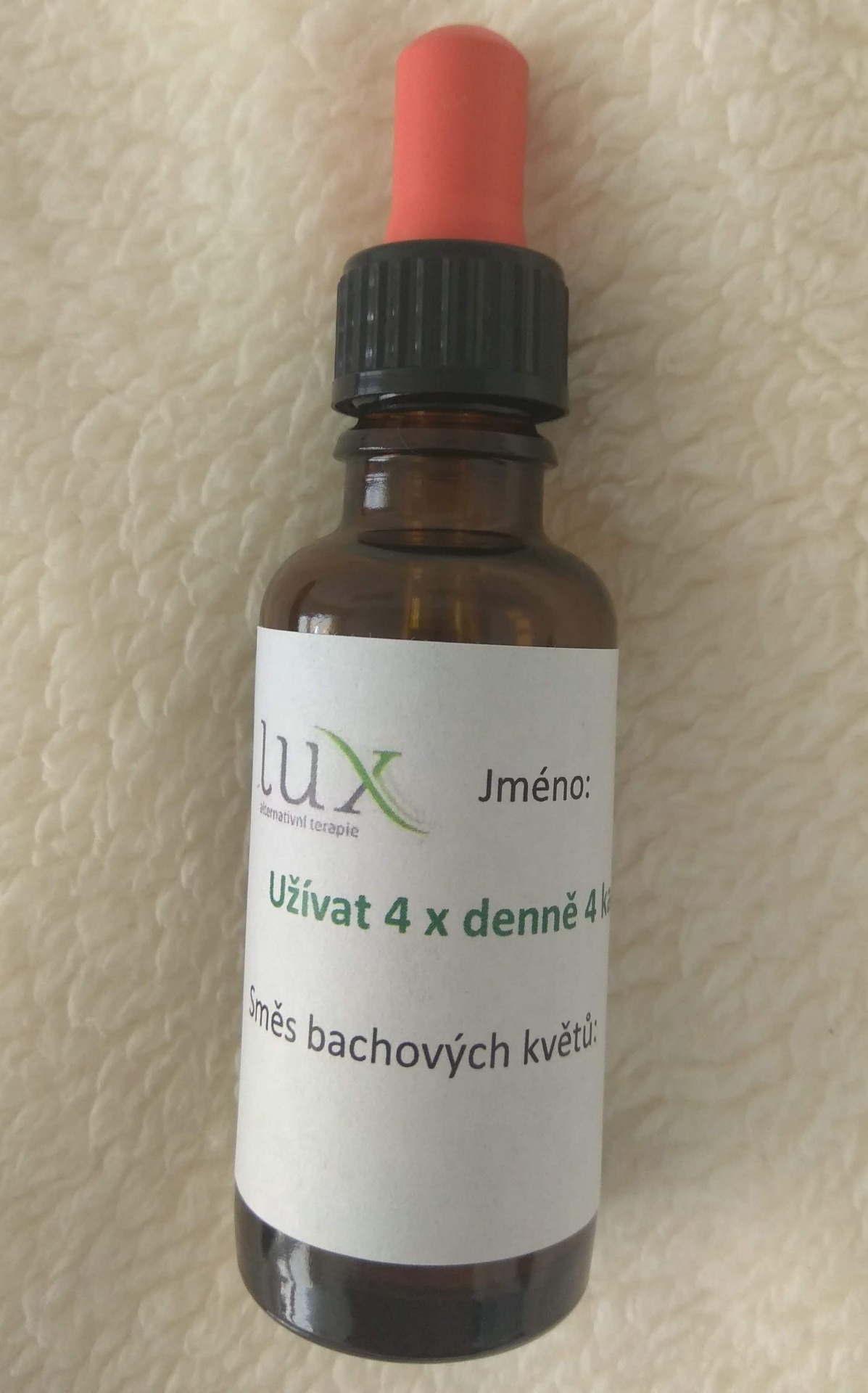 lahvička Bachových esencí